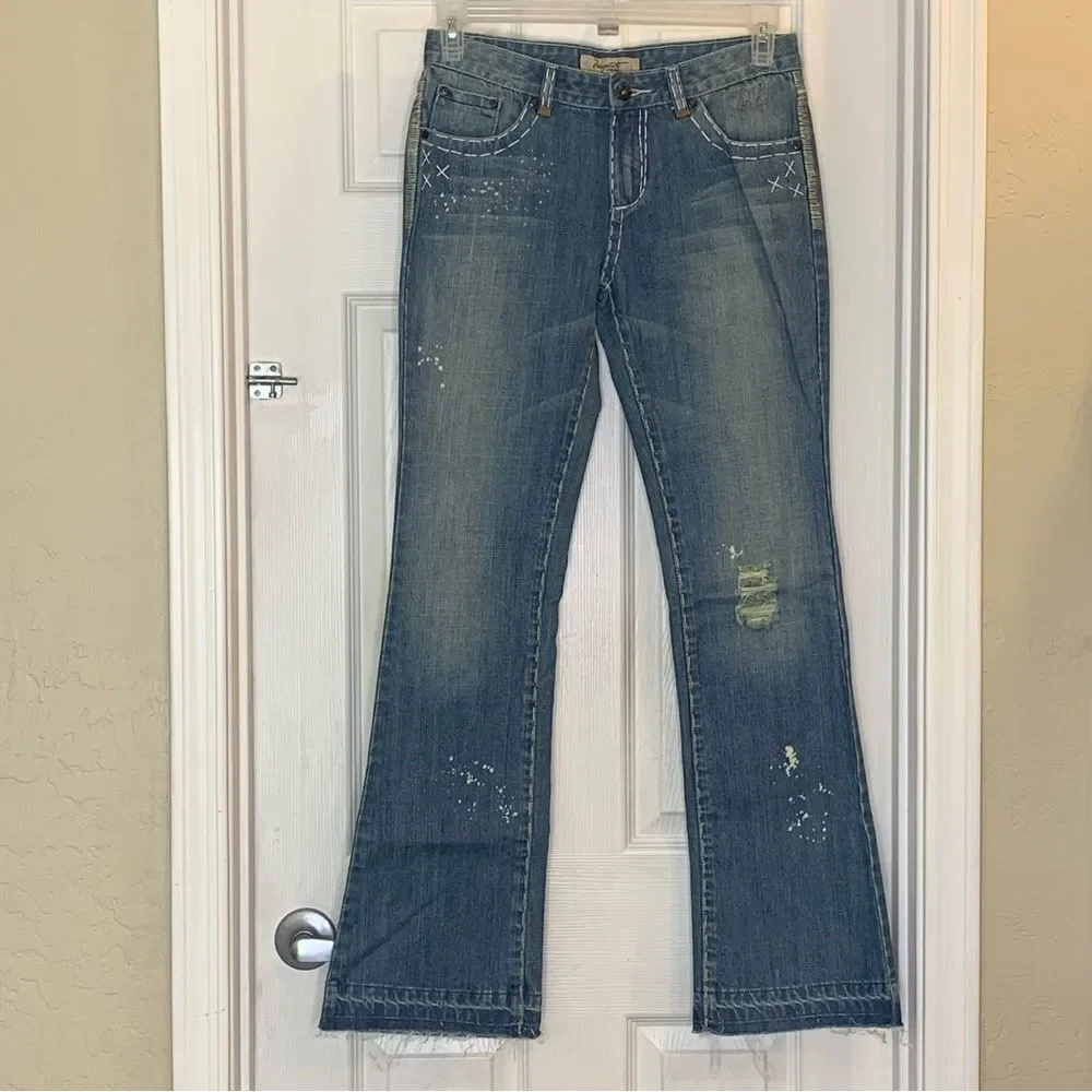 Mosquito Bootcut Distressed Jeans Size 10